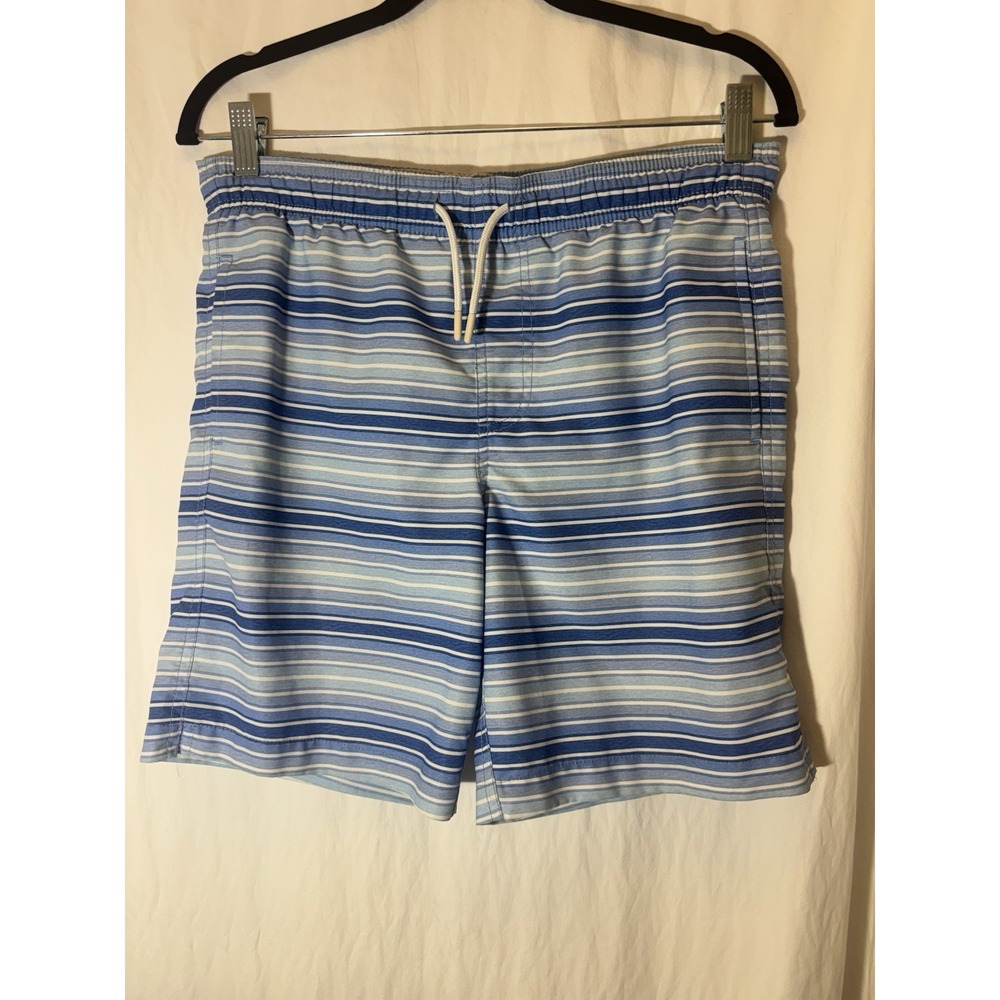 Southern Tide Swim‎ Trunk Shorts Bottom Mens Large Blue Striped V34